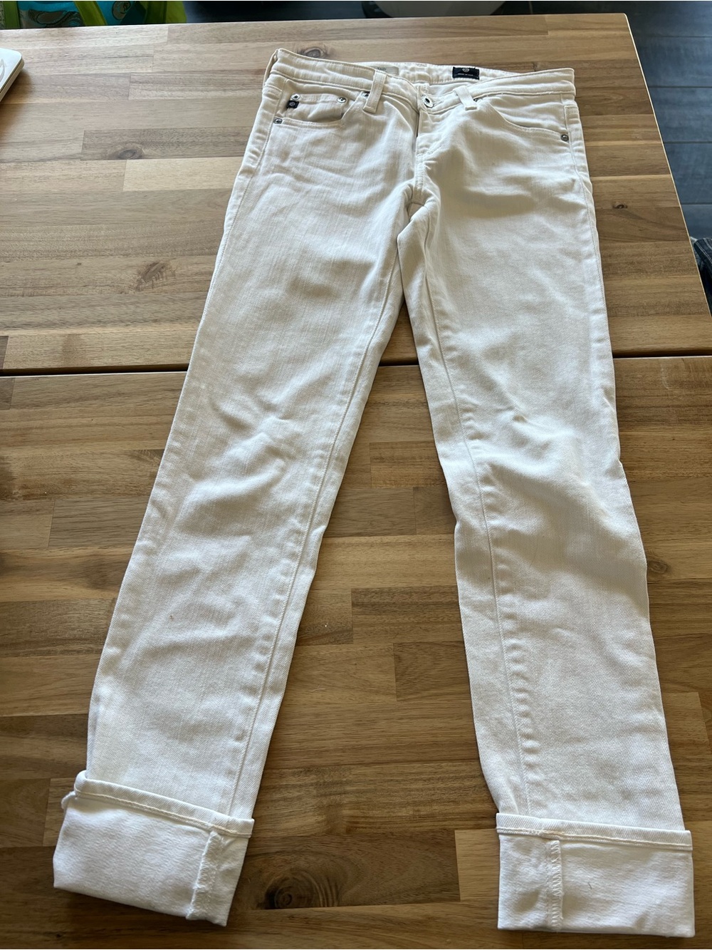 AG Adriano Goldschmied Off-White Skinny Jeans